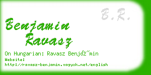 benjamin ravasz business card